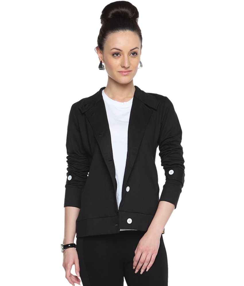 Buy Campus Sutra Black Cotton Blazers Online at Best Prices in India ...
