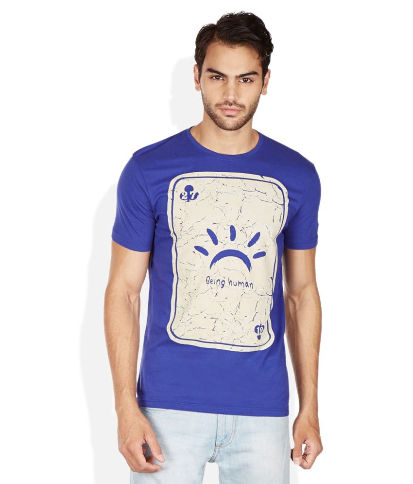 being human blue t shirt