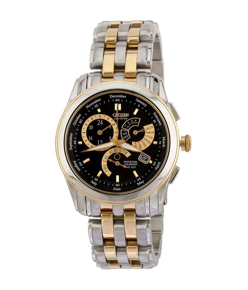 citizen black dial watch