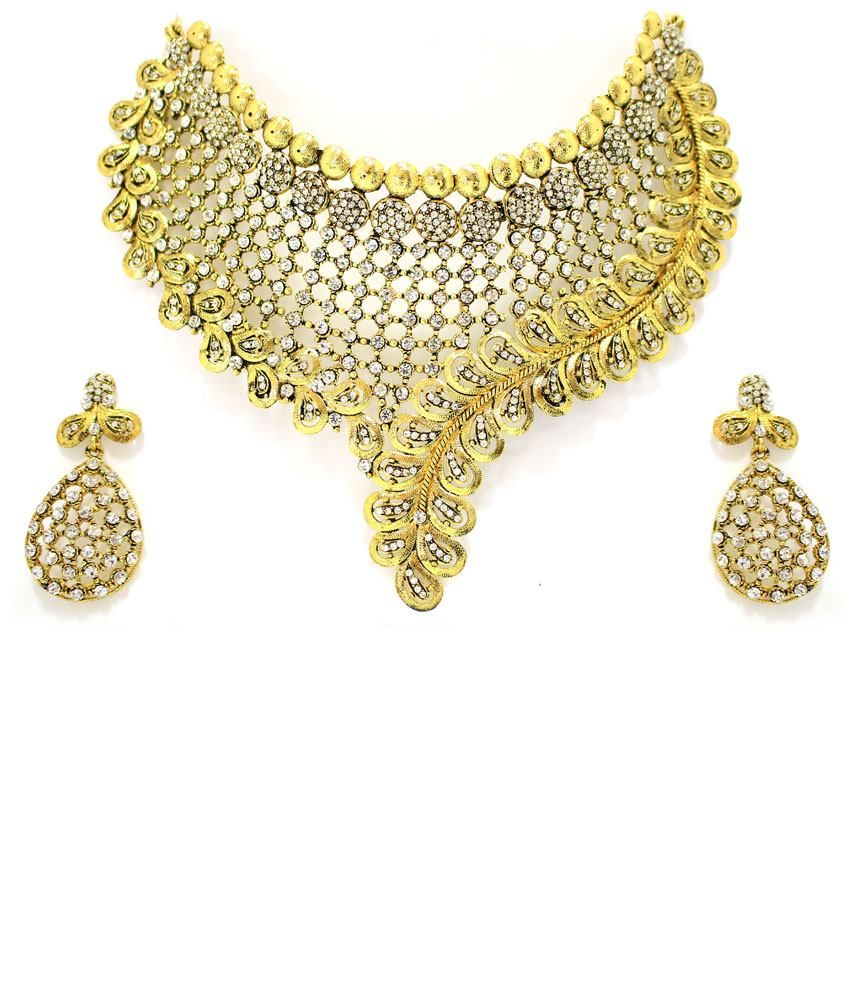 Zaveri Pearls Alloy Necklace Set Buy Zaveri Pearls Alloy Necklace Set