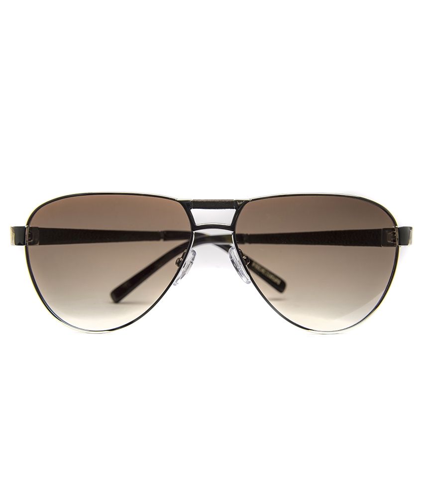 Hidesign - Brown Pilot Sunglasses ( tanz 001 ) - Buy Hidesign - Brown ...