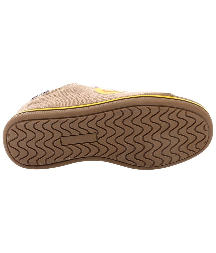 Airwalk Yellow & Brown Canvas Shoes for Boys Price in India- Buy ...