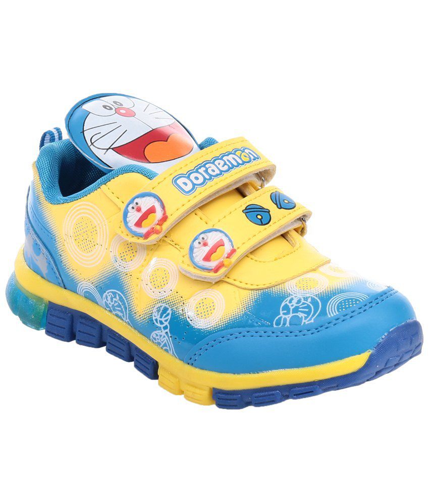 Doraemon Blue & Yellow Sneaker Shoes for Boys Price in India- Buy ...