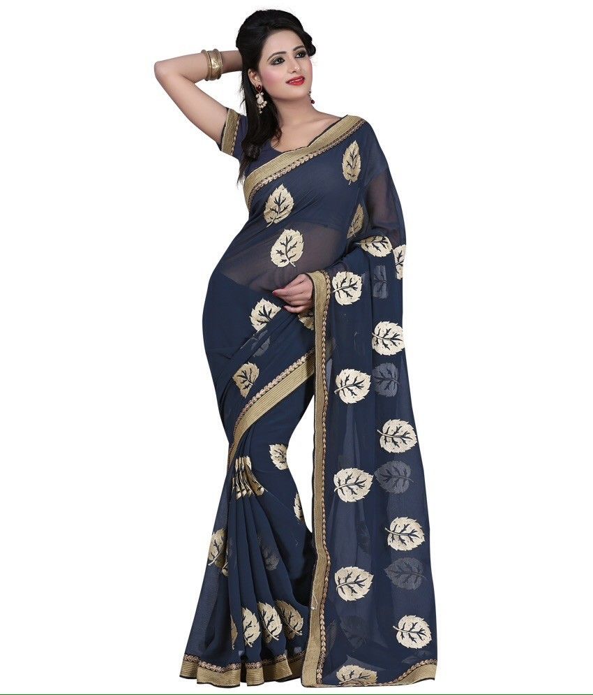 pure chiffon party wear sarees