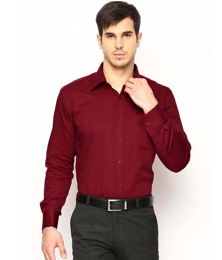 Sttoffa Men's Solid Color Formal Shirt - Buy Sttoffa Men's Solid Color ...