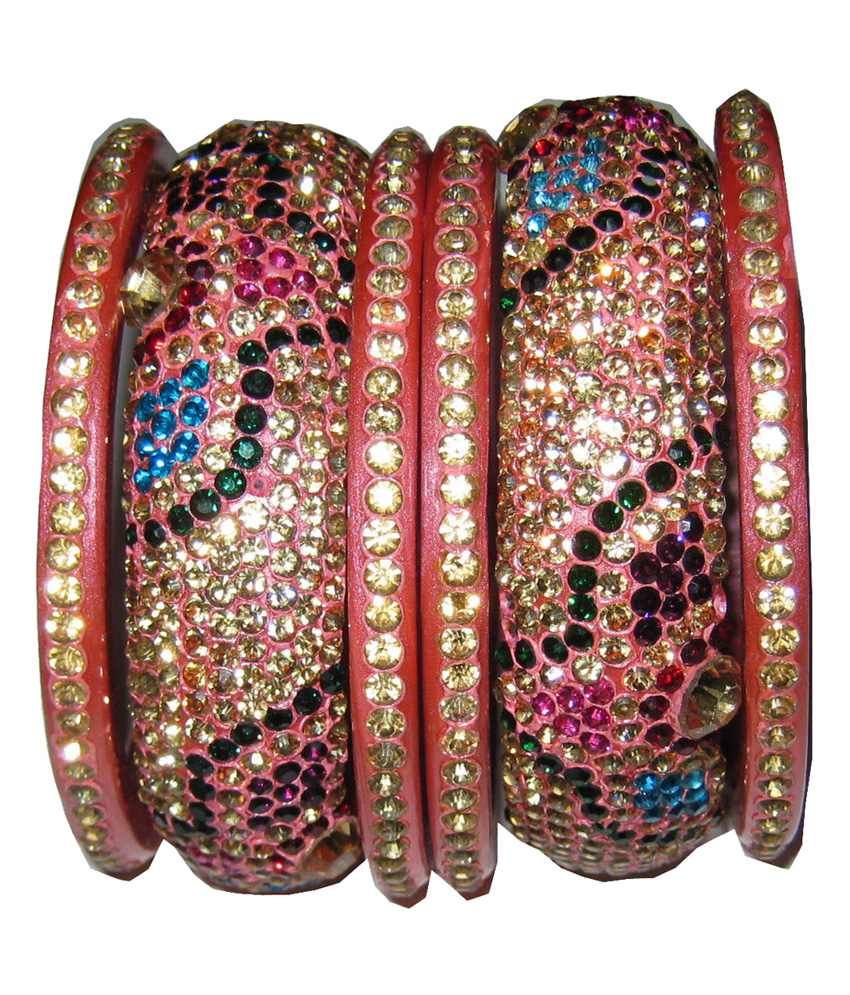 Akshat Bangles Multicolour Wedding & Engagement Wear Austrian Diamonds ...