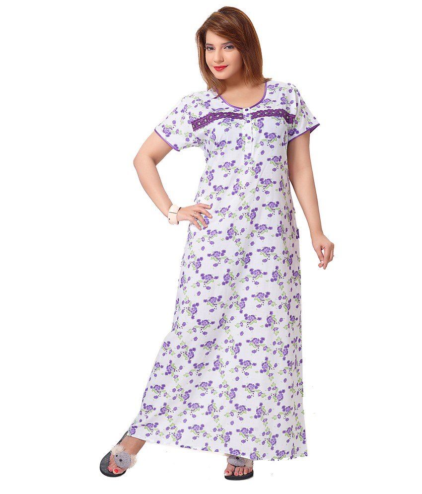 full sleeves cotton nighties