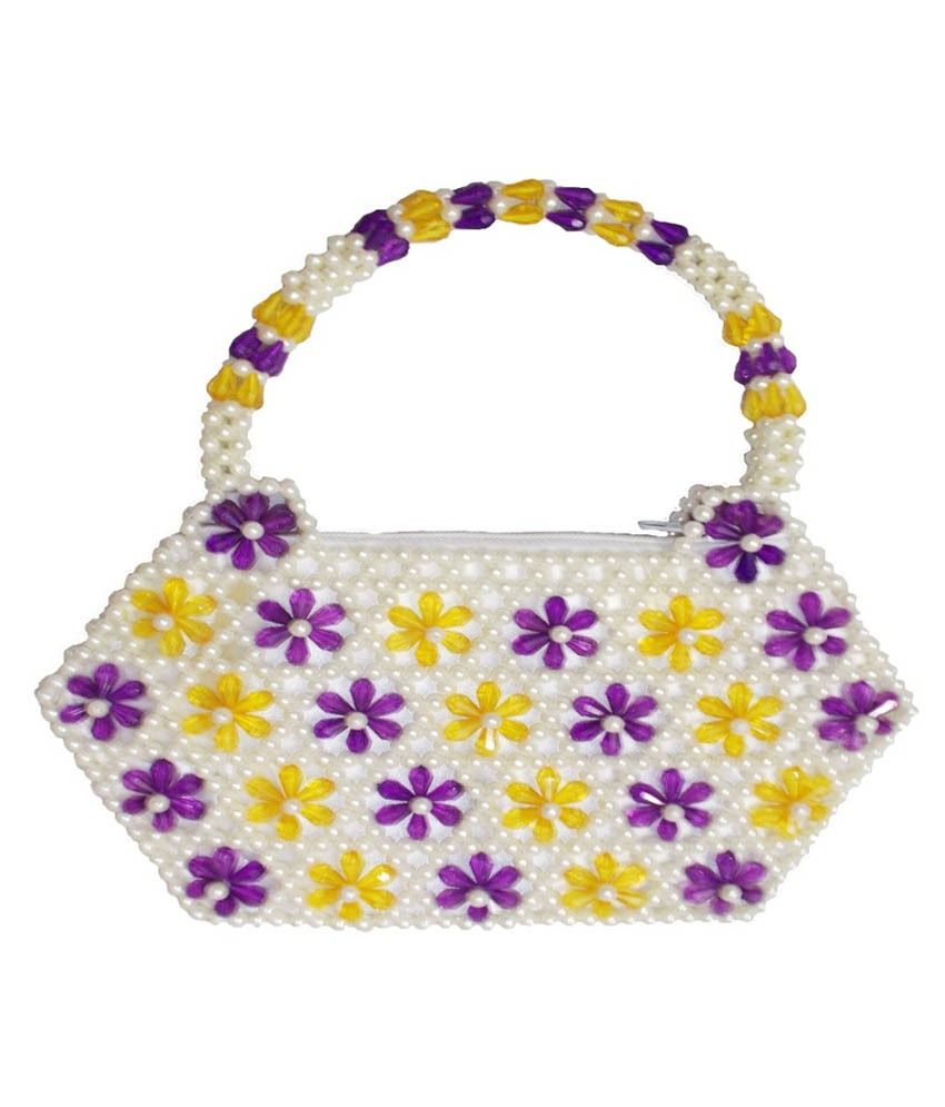 Rosy White Purple Crystal Handbag Rosy White Purple Crystal Handbag