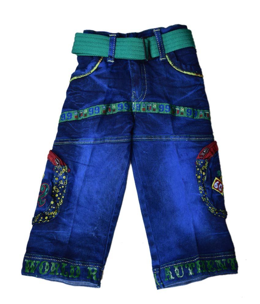     			British Terminal Pack of 1 Boys Denim Jeans ( Blue )