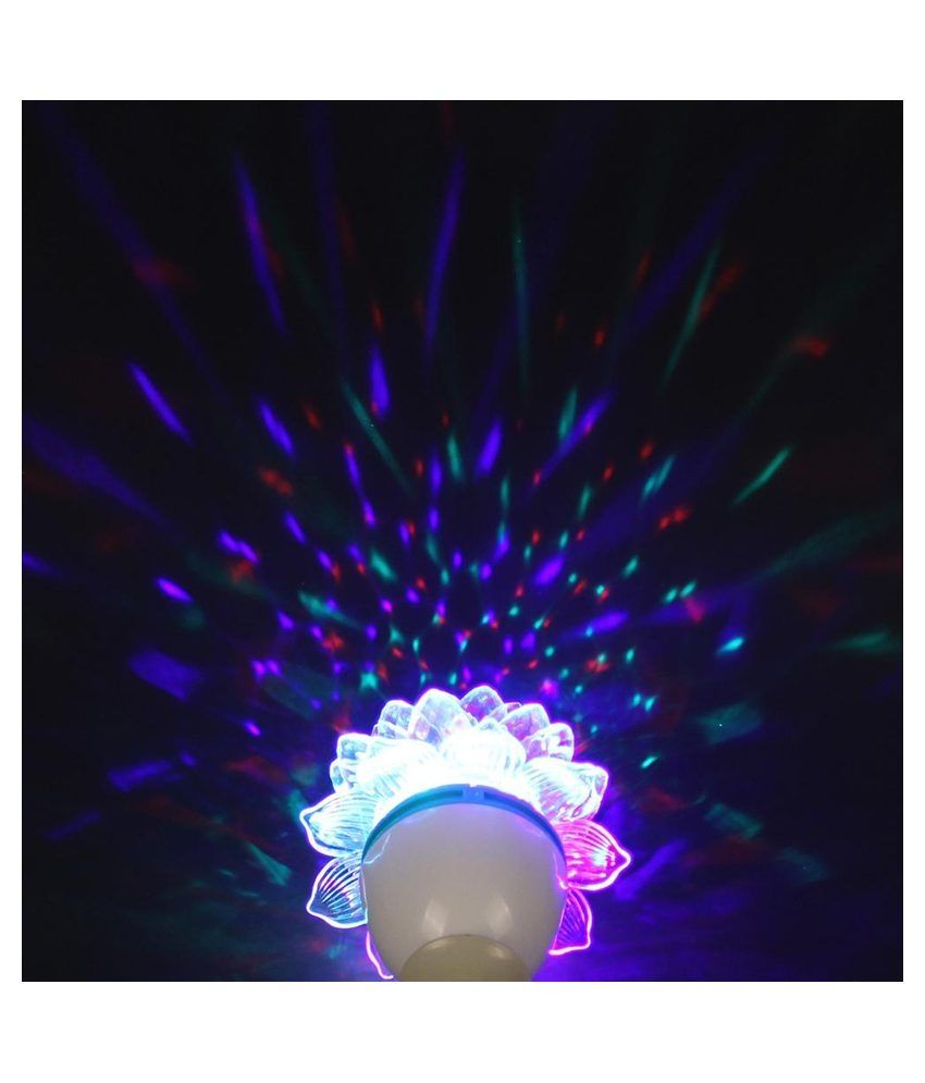 Alps White & Turquoise Lotus 4W LED Light Buy Alps White & Turquoise