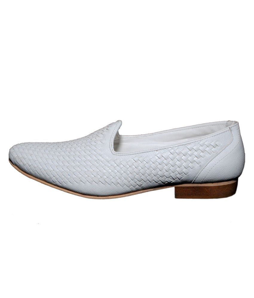 white formal shoes