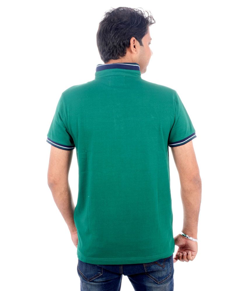 Brandwear Green Cotton Polo T-Shirt - Buy Brandwear Green Cotton Polo T ...