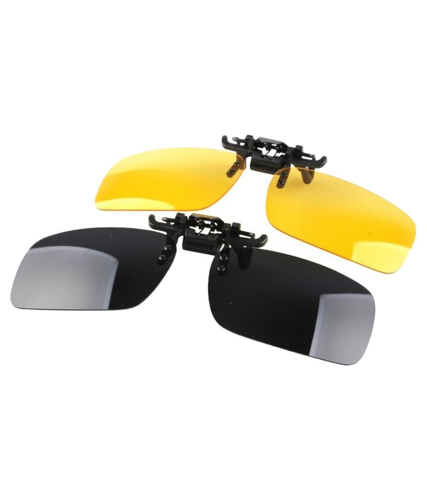 Enem Day And Night Vision Polarized Clip On Flip Up Aviator