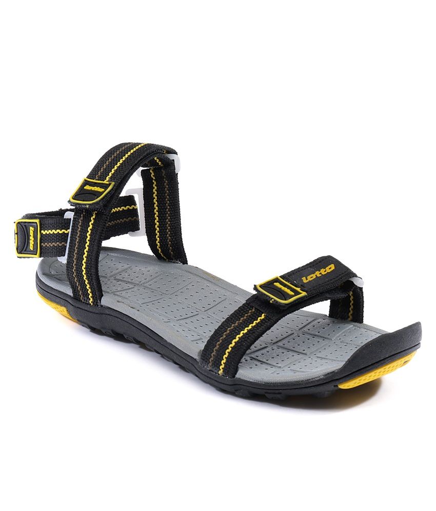 lotto black sandals