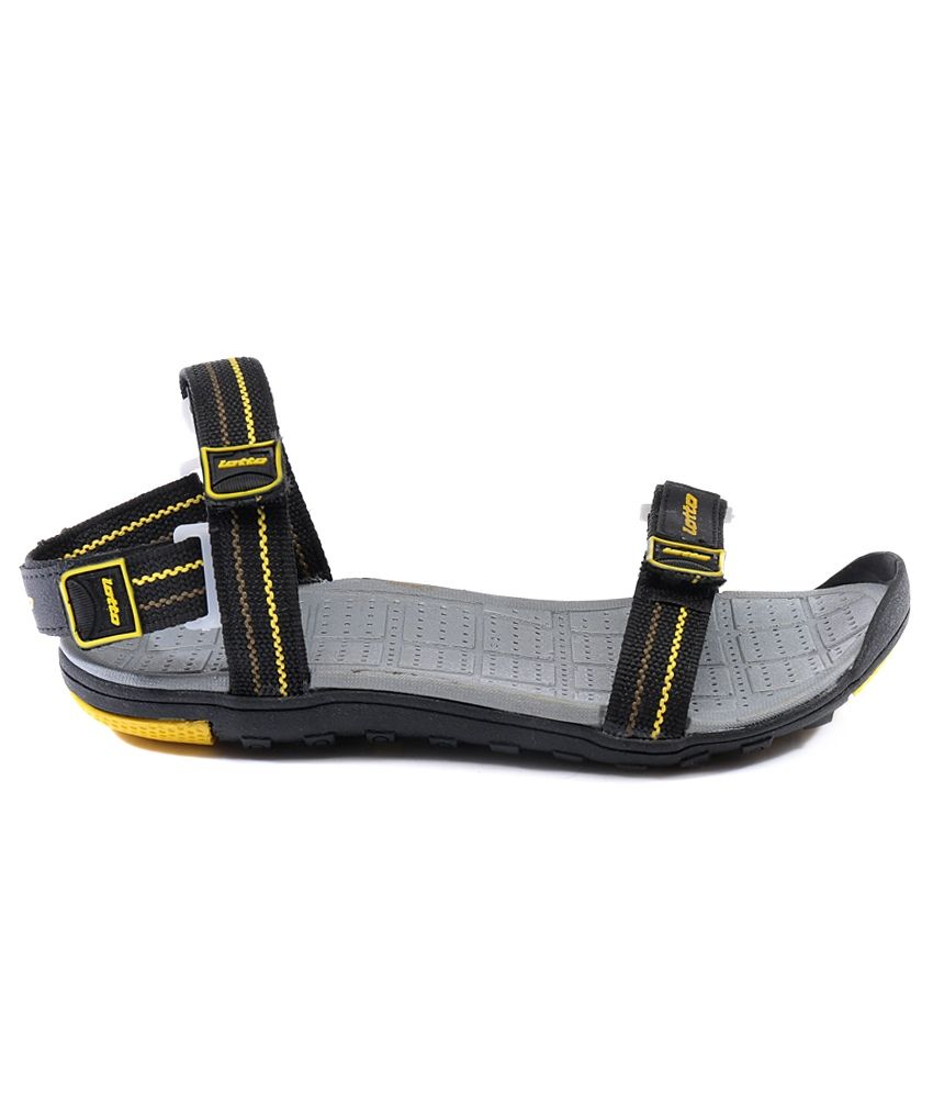 lotto black sandals