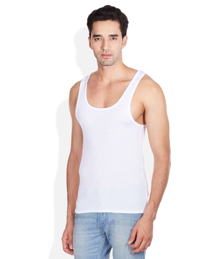 Hanes White Cotton Vest - Buy Hanes White Cotton Vest Online at Low ...