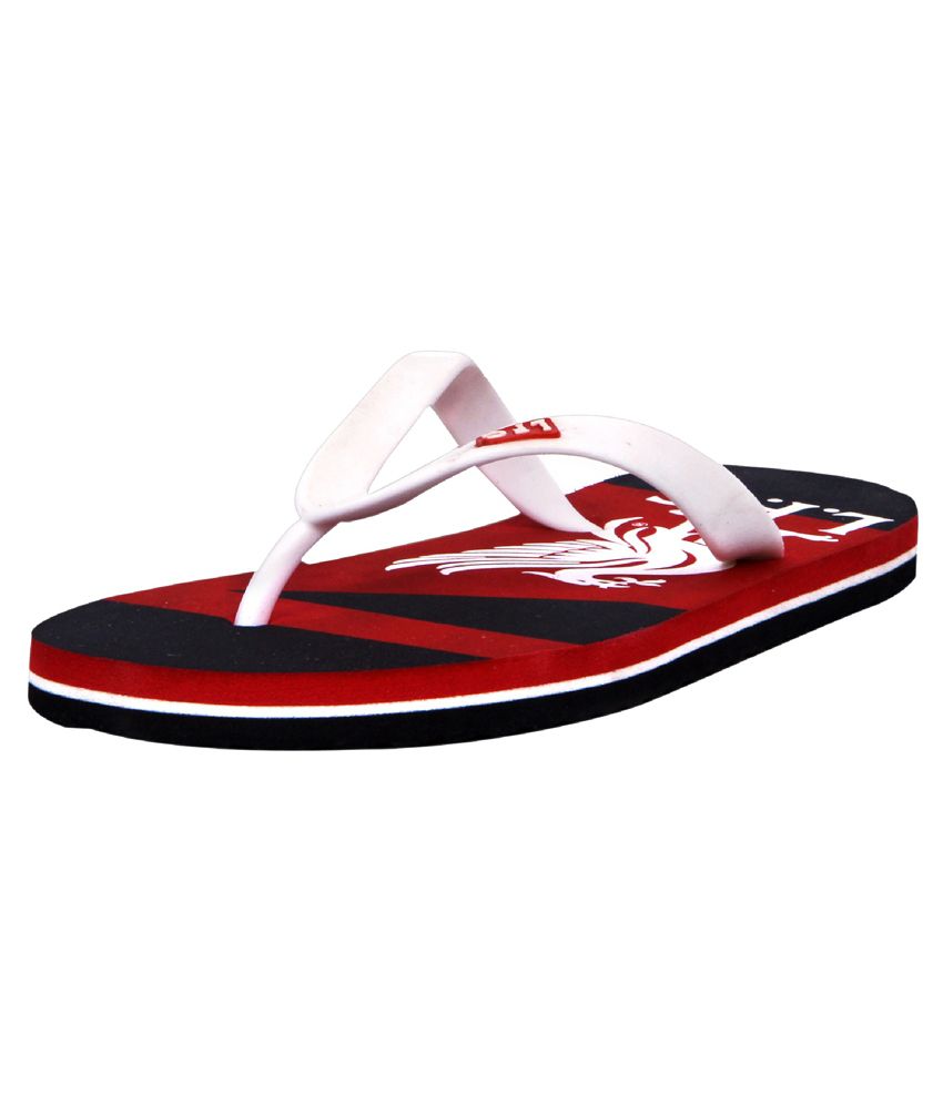Liverpool Red Daily Wear Flip Flops Price in India- Buy Liverpool Red ...