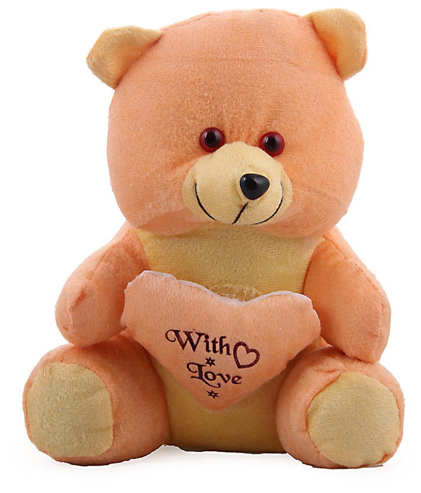 orange color teddy bear