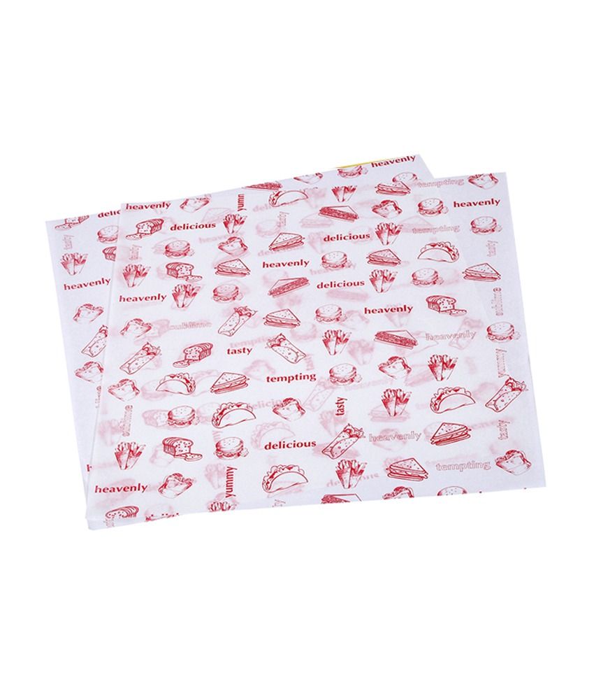 Oddy Uniwraps Food Wrapping Paper PrePrinted Red Color Print For