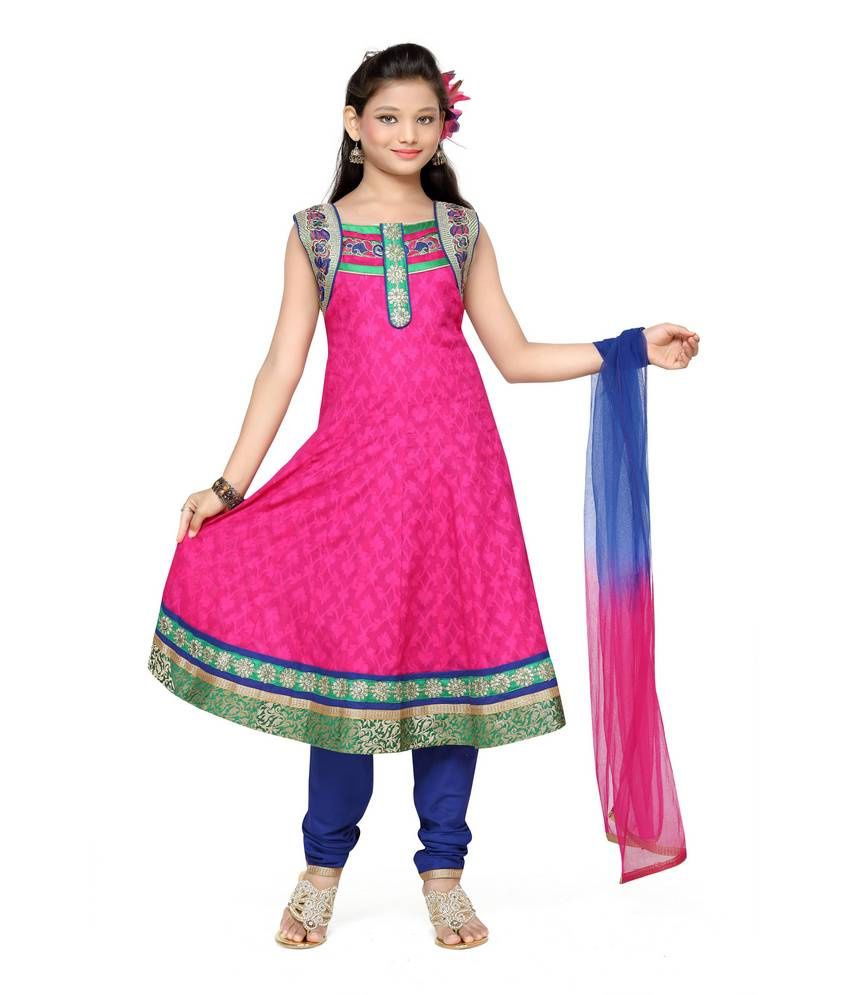 Aarika Girls Churidar Suit - Buy Aarika Girls Churidar Suit Online At 