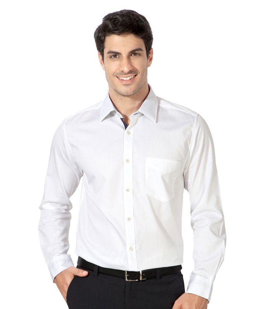 Yoyo White Cotton Regular Fit Formal Shirt - Set of 10 - Buy Yoyo White ...