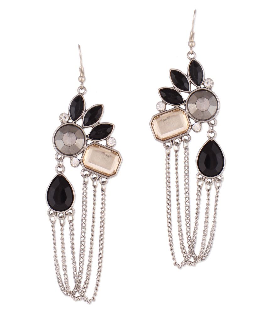 Oomph Black Alloy Hanging| Dangle Earrings - Buy Oomph Black Alloy ...