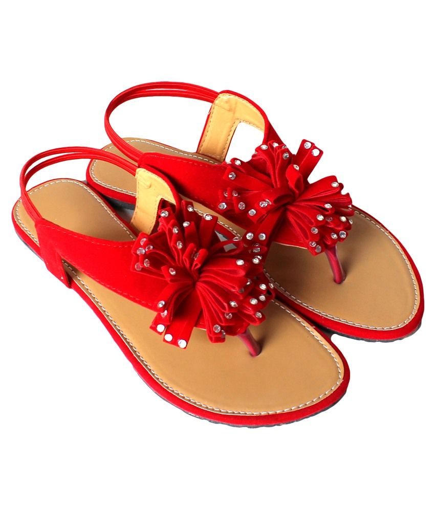 velvet sandals flat