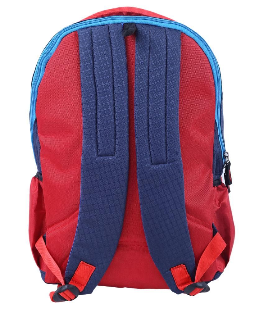 Polestar Red And Blue Polyester Backpack - Buy Polestar Red And Blue ...