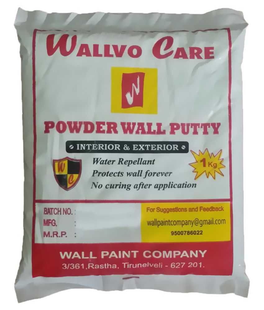 Buy Walvo Care White Powder Wall Putty Cement - 3 Kg Online at Low ...