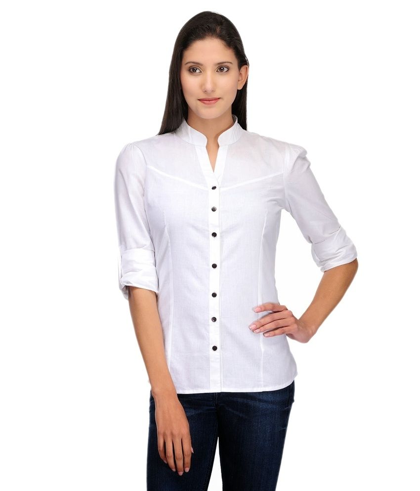 womens white cotton shirts uk