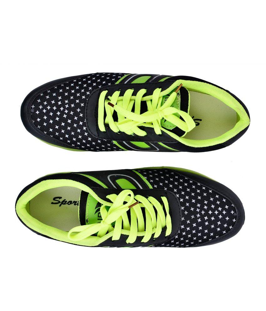 black non canvas shoes