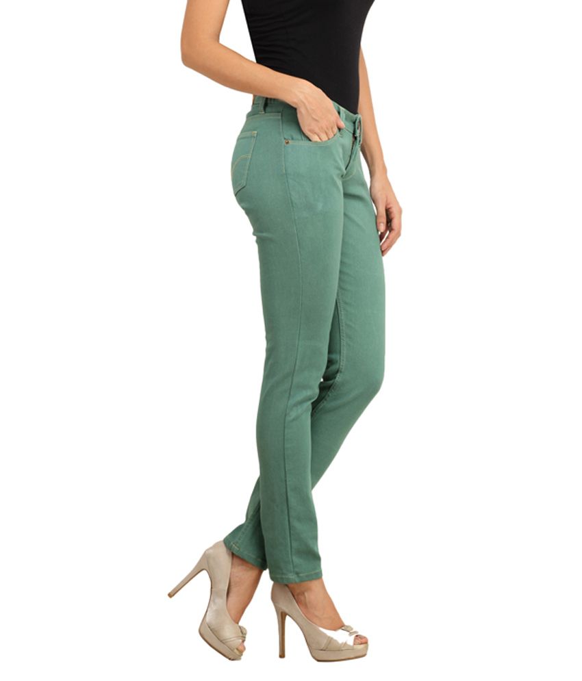 Ladybug Green Cotton Jeans - Buy Ladybug Green Cotton Jeans Online at ...