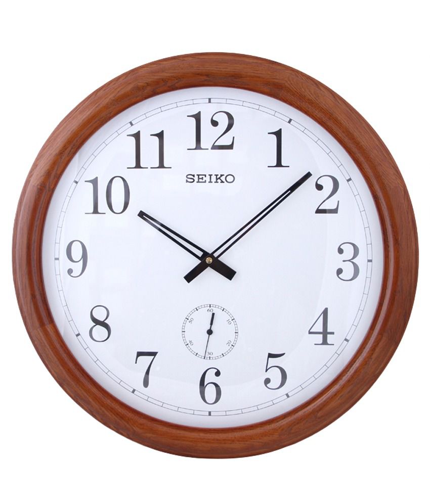 Seiko Wall Clock Brown: Buy Seiko Wall Clock Brown at Best Price in ...