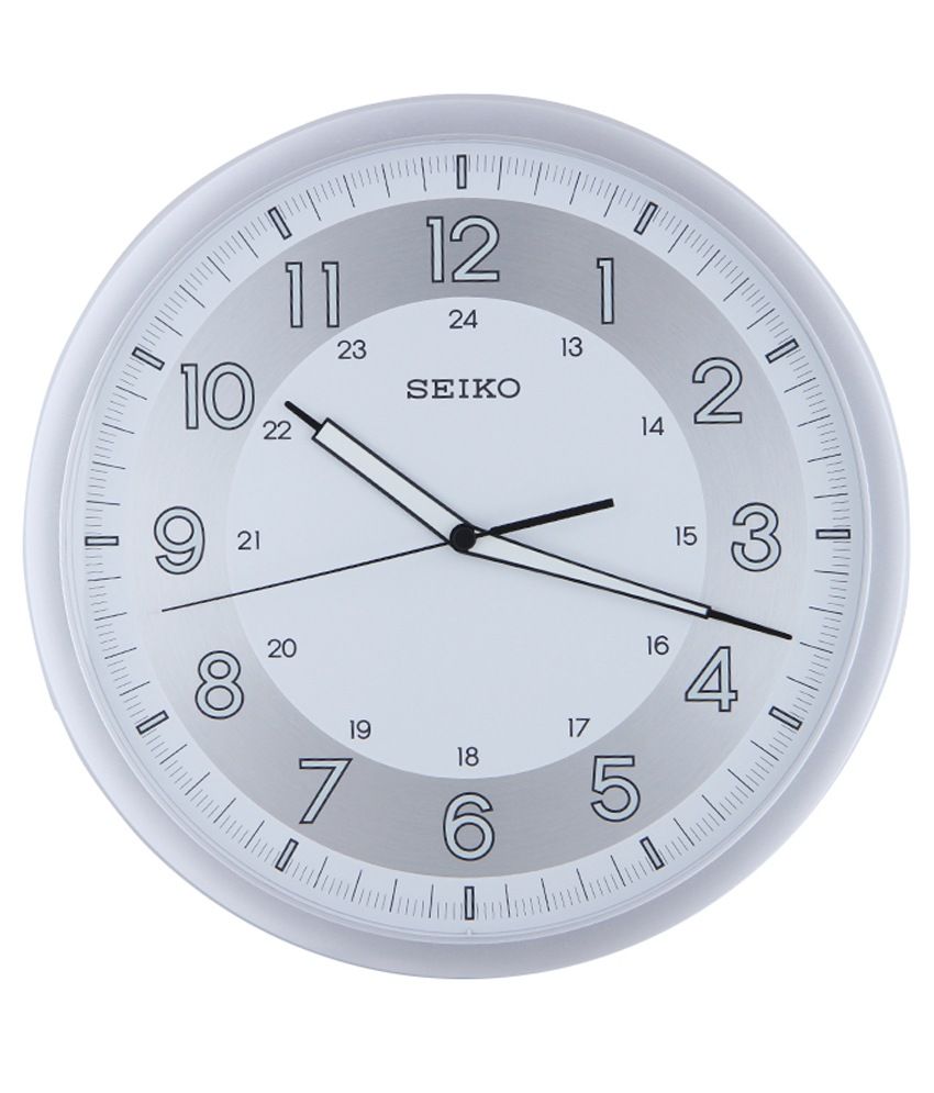 Seiko Wall Clock Silver Buy Seiko Wall Clock Silver at Best Price in India on Snapdeal