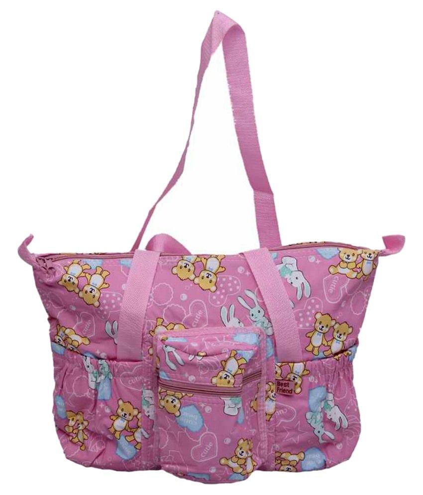 Buy Kuber Industries Designer Pink Baby Bag at Best Prices in India ...