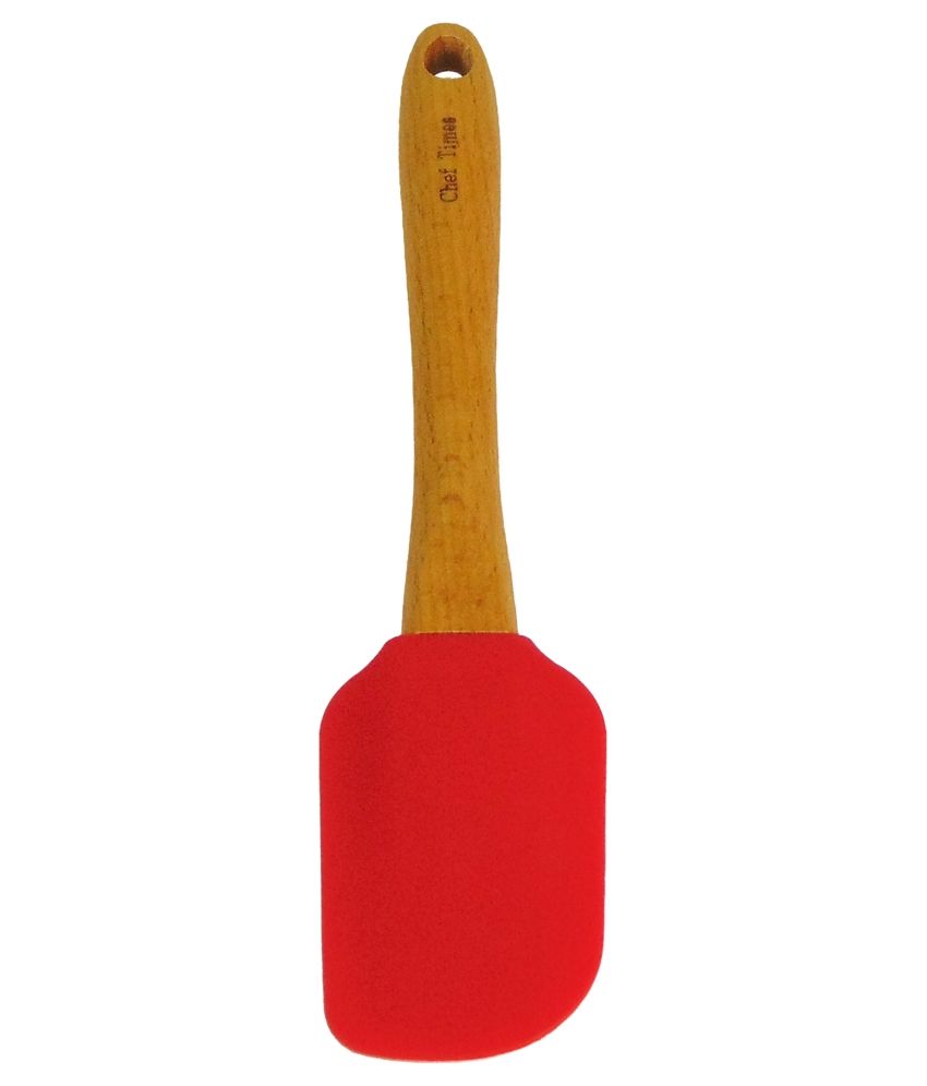 Utopian Wooden Handle Silicon Non Stick Spatula Kitchen Utensils