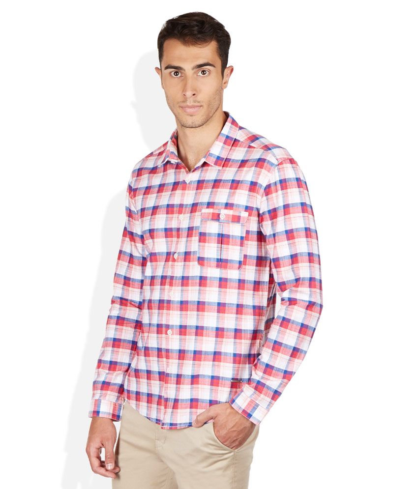 VOI JEANS Multicoloured Checkered Shirt - Buy VOI JEANS Multicoloured ...
