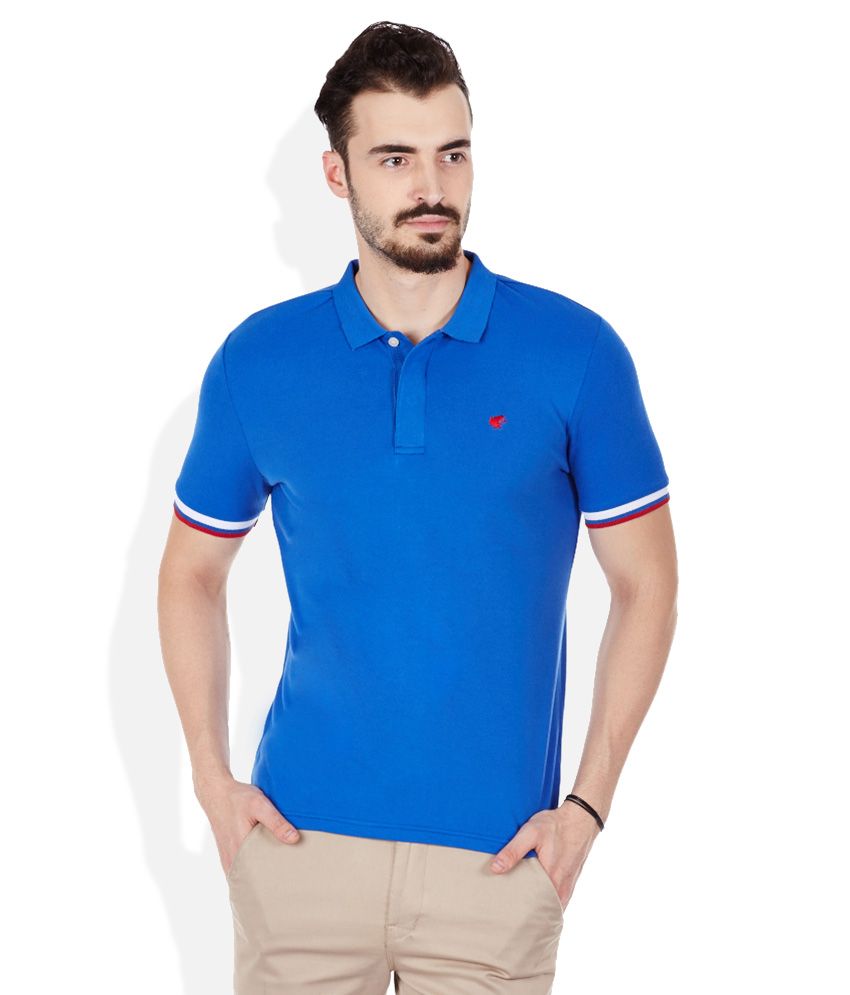 Giordano Blue Polo Neck T Shirt - Buy Giordano Blue Polo Neck T Shirt ...