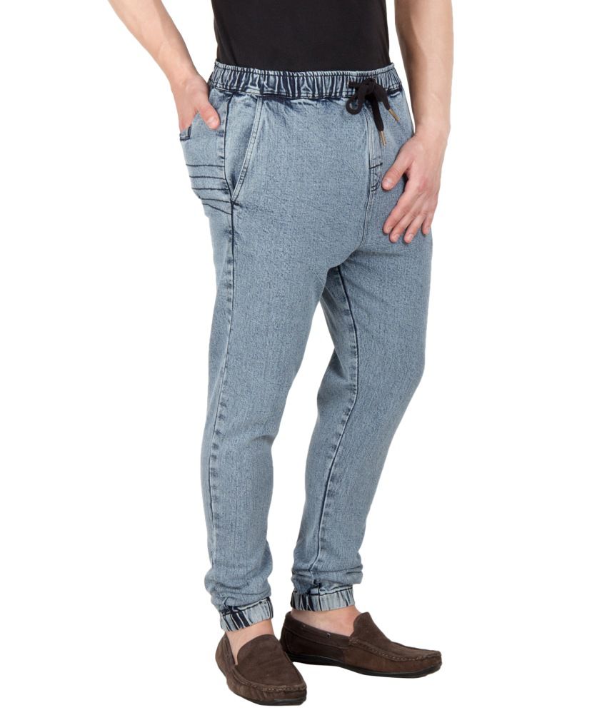 elastic denim jeans