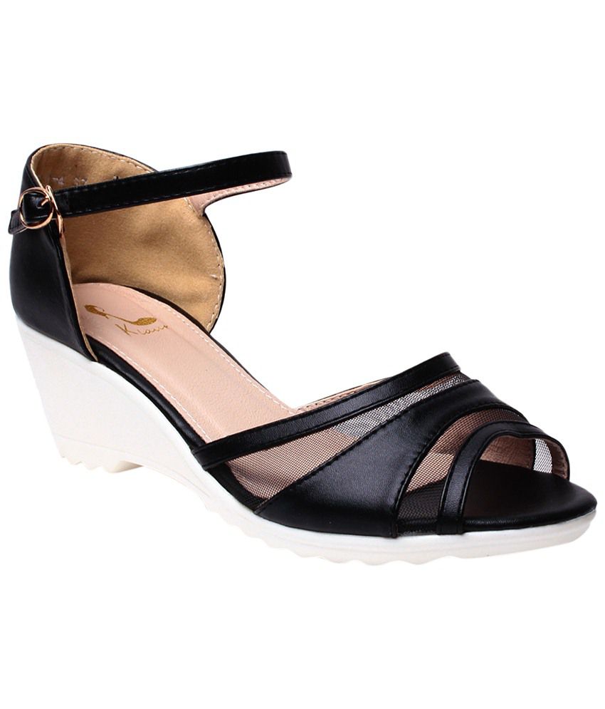 Klaur Melbourne Black Sandals for Women Price in India- Buy Klaur ...