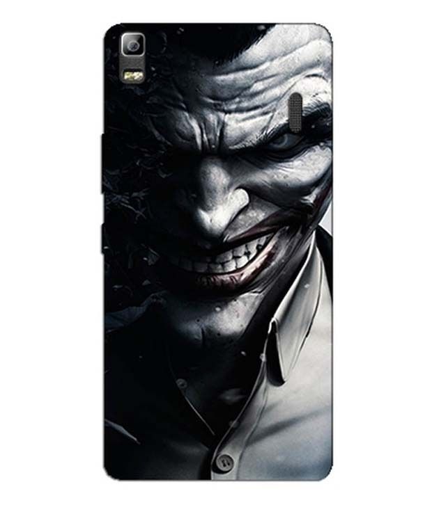 Yolodesi Joker Back Cover Cases For Lenovo A7000 Black Plain Back