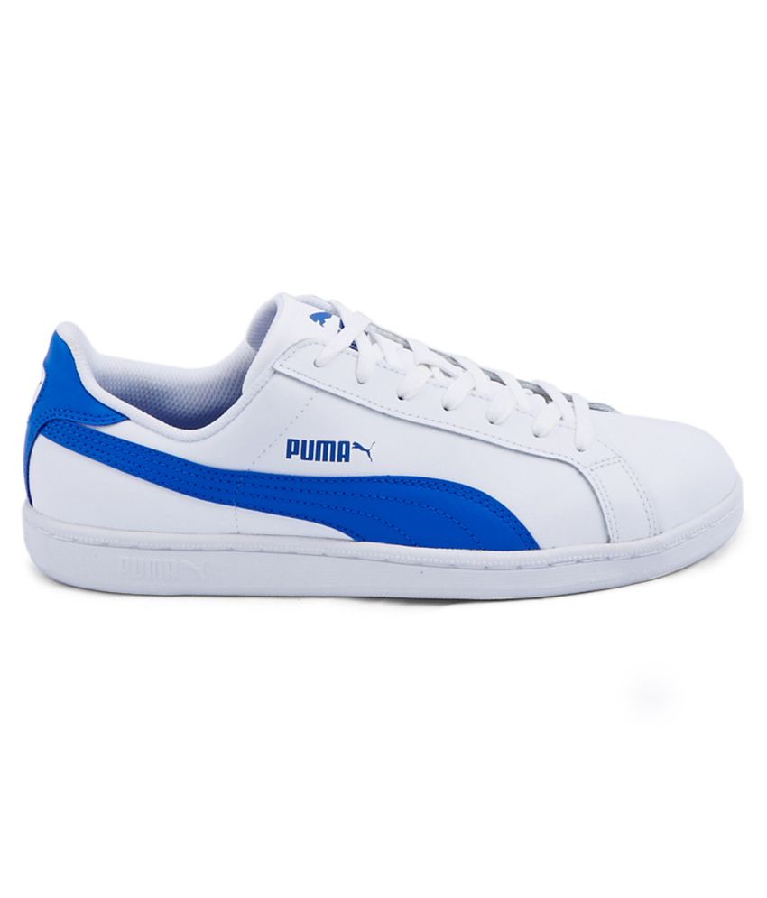 puma shoes white and blue