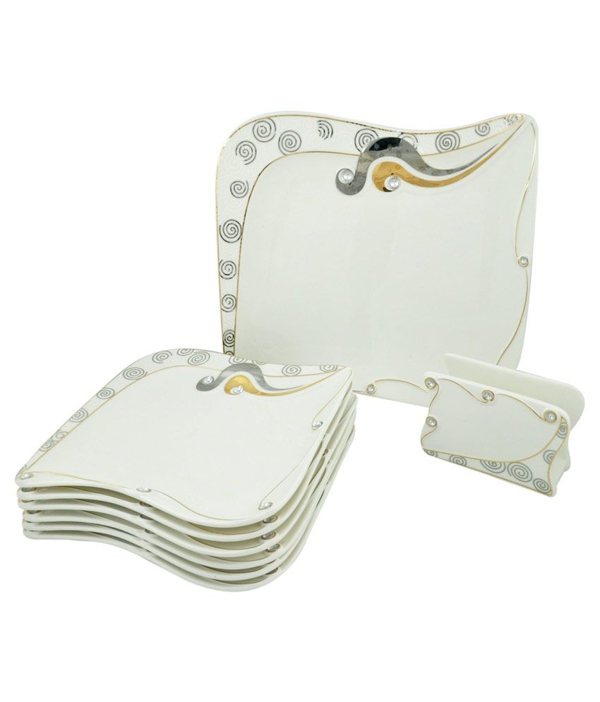 Tcpl New Ceramic Snacks Serving Set Of 8 Pcs Buy Online At Best Price tcpl-new-ceramic-snacks-serving-set-of-8-pcs-buy-online-at-best-price