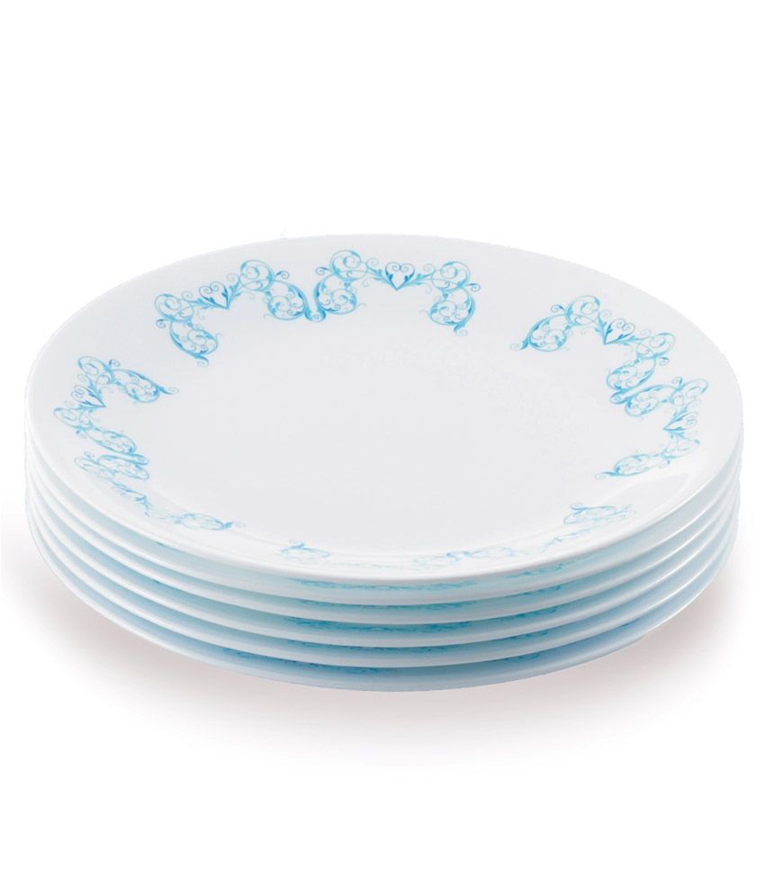 Corelle India Collection Rhythm 6 Pcs Dinner Plates Buy Online at Best