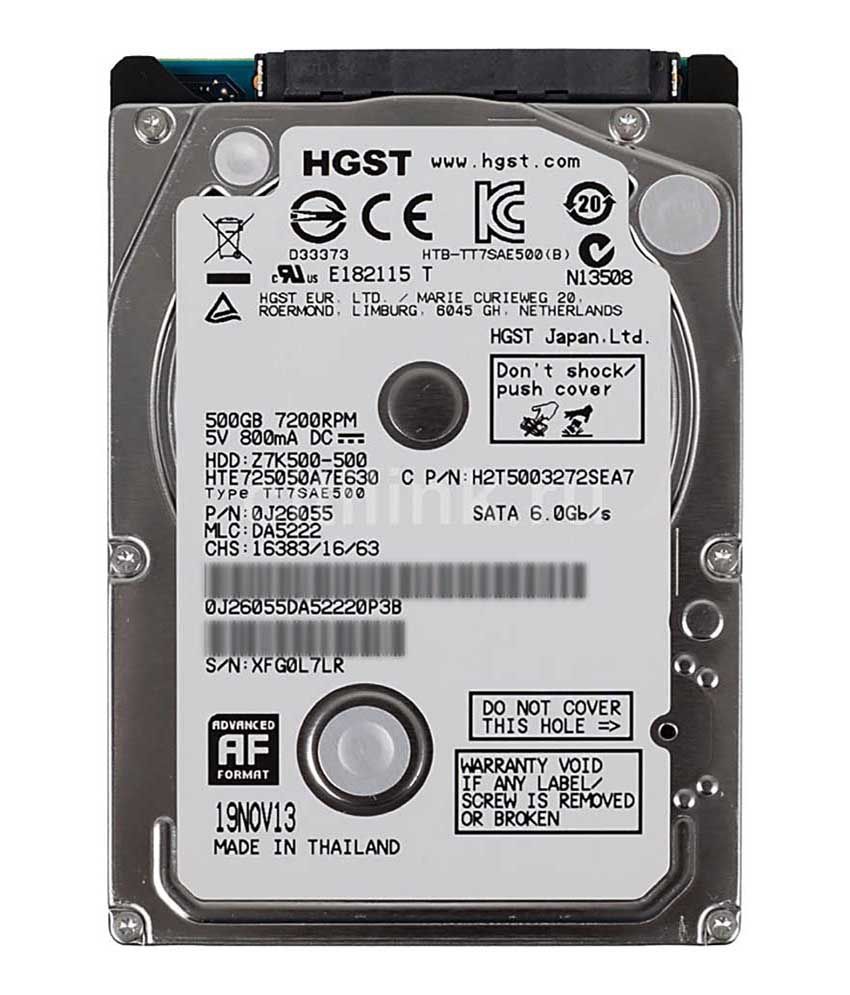 Отключите жесткий диск hitachi hdt725032vla360 от порта sata 1