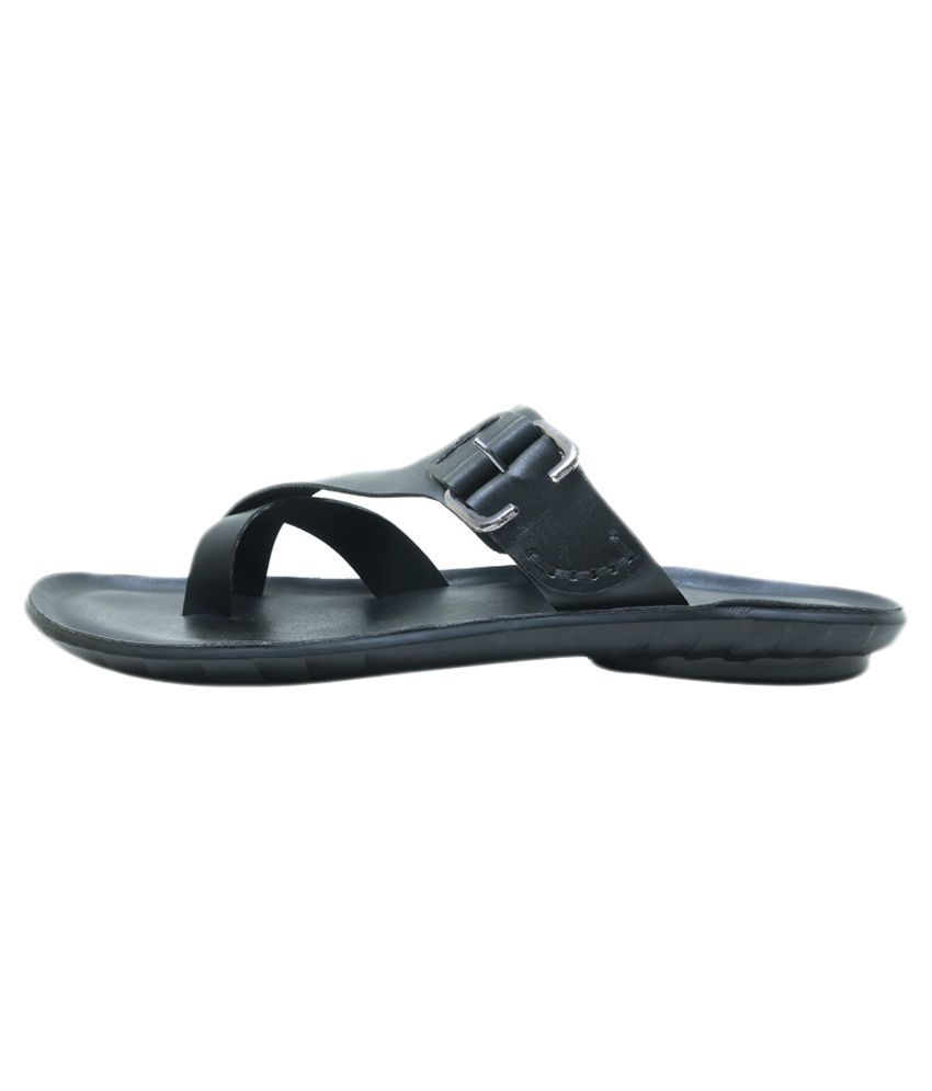 Vnk Exports Black Leather Slippers Price in India- Buy Vnk Exports ...