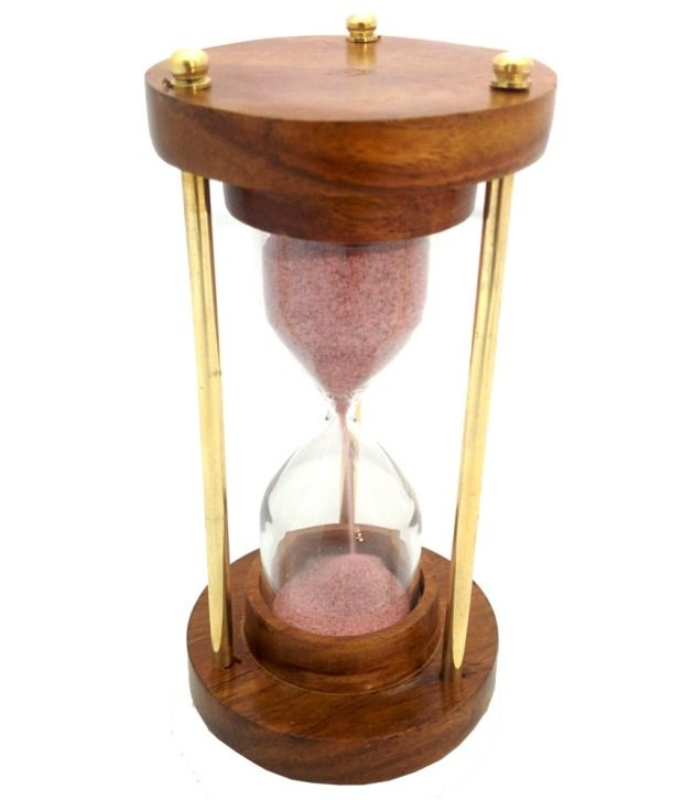     			Taj Ring Enterprises Red 3 Minute Wooden Sand Timer