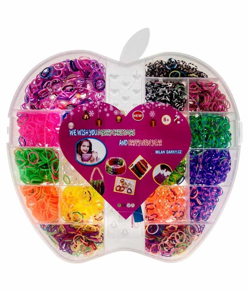 Neo Gold Leaf Multicolor Apple Loom Band
