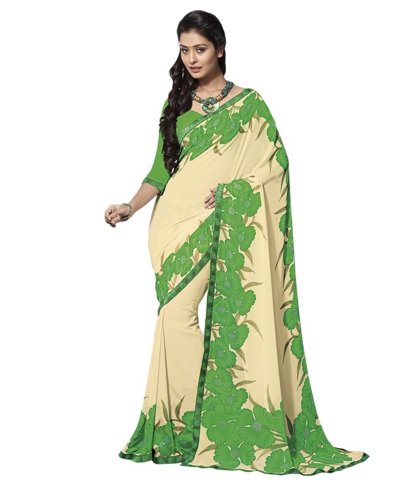 georgette saree look