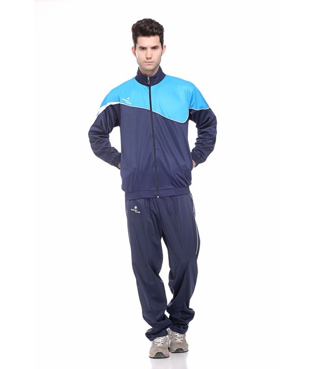 sport sun navy polyester tracksuit